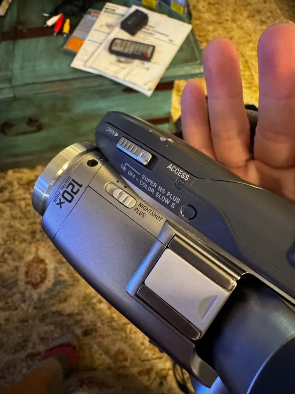 Sony Silver Handycam DVD Camcorder with Mega Pixel Branding